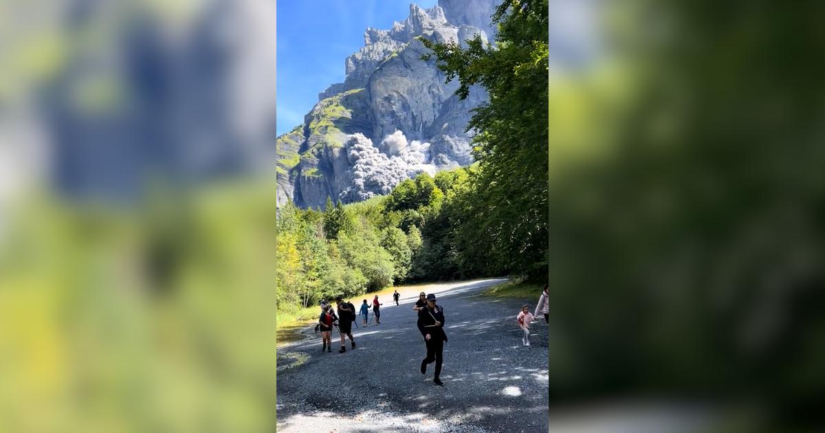Â«La faÃ§ade est tombÃ©eÂ» : un important Ã©boulement rocheux provoque la panique en...