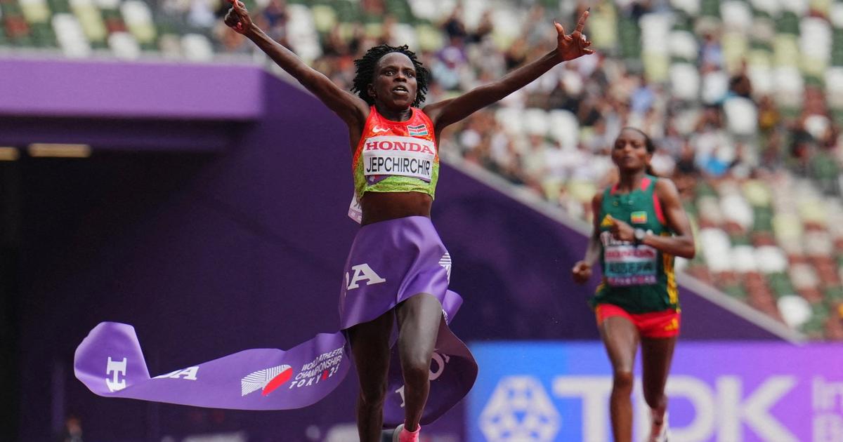 Mondiaux d'athlÃ©tisme : la KÃ©nyane Jepchirchir remporte le marathon au finish, Masai Russell...