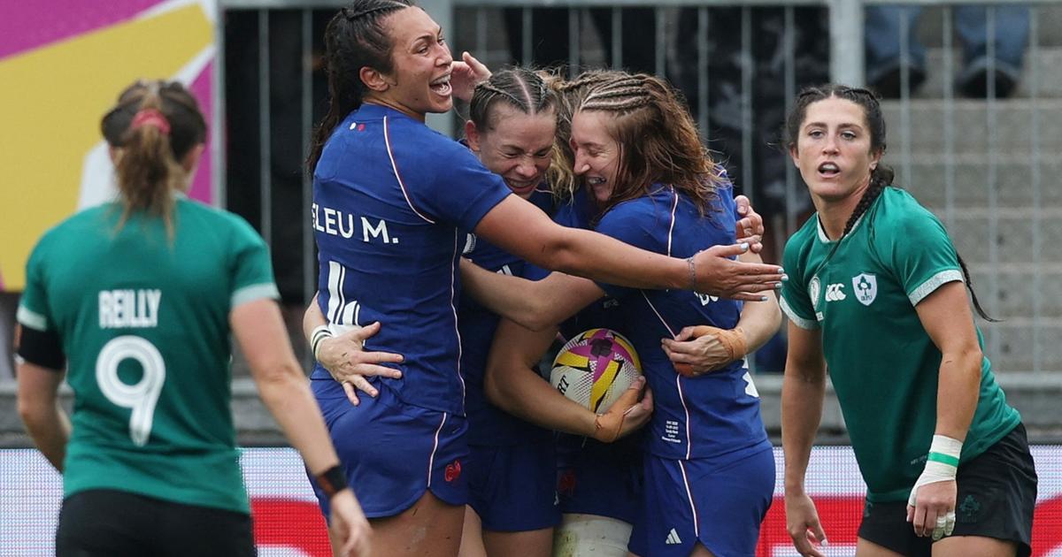 Coupe du monde fÃ©minine de rugby : dans la douleur, les Bleues renversent lâ€™Irlande et se...