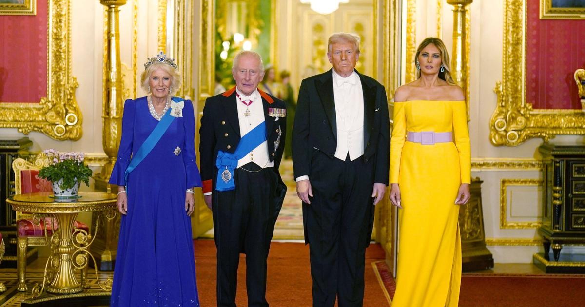 Dîner d’État à Windsor : Charles III et Camilla complices avec Melania et Donald Trump, Kate et William resplendissants