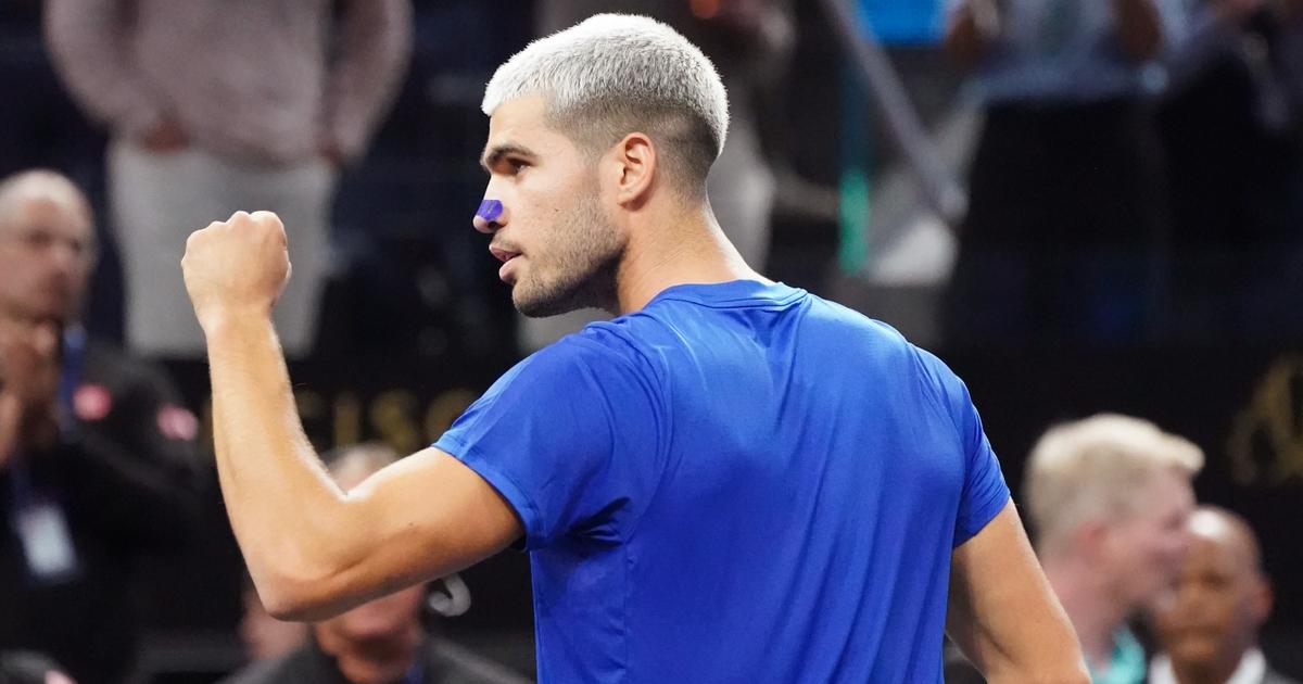 Tennis : Carlos Alcaraz inscrit une volÃ©e spectaculaire en Laver Cup, Yannick Noah Ã  genoux