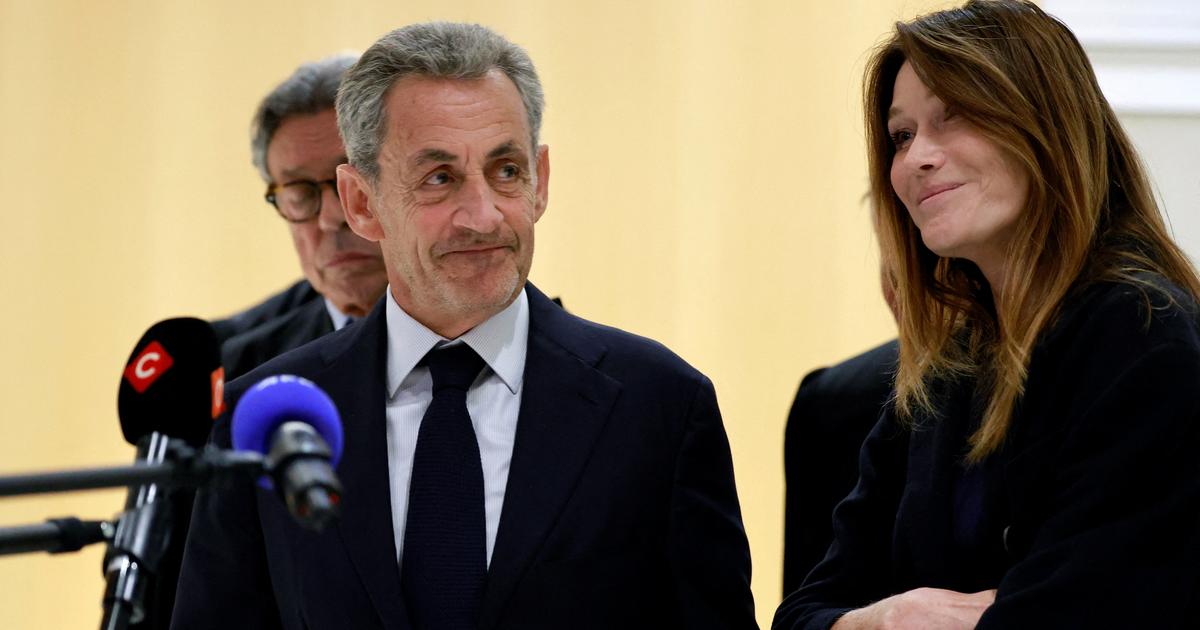 Condamnation de Nicolas Sarkozy : les images de Carla Bruni qui arrache la bonnette du micro de...