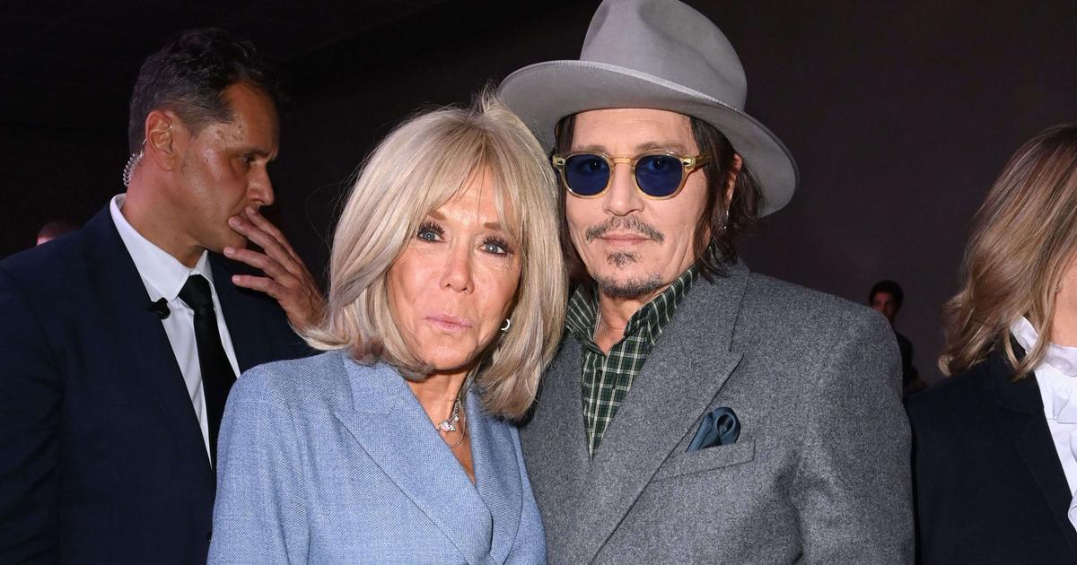 VIDÉO GALA - Brigitte Macron pose avec Johnny Depp : un duo chic et choc à la Fashion Week de Paris
