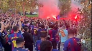 Barcelone-PSG : affrontements entre supporters barcelonais et forces de lâ€™ordre,...