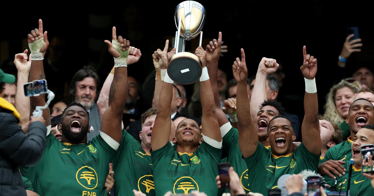 Rugby Championship : en vidÃ©o, le rÃ©sumÃ© de la victoire des Springboks sur les Pumas pour...