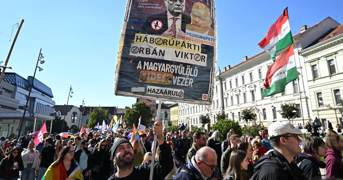 Hongrie : Ã  PÃ©cs, des milliers de personnes bravent l'interdiction d'une marche des fiertÃ©s