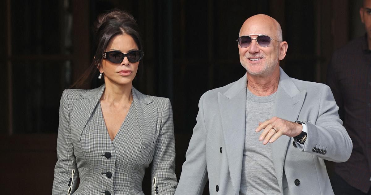 Lauren Sanchez assortie à son mari Jeff Bezos à Paris : elle mise sur un tailleur vintage pile dans la tendance