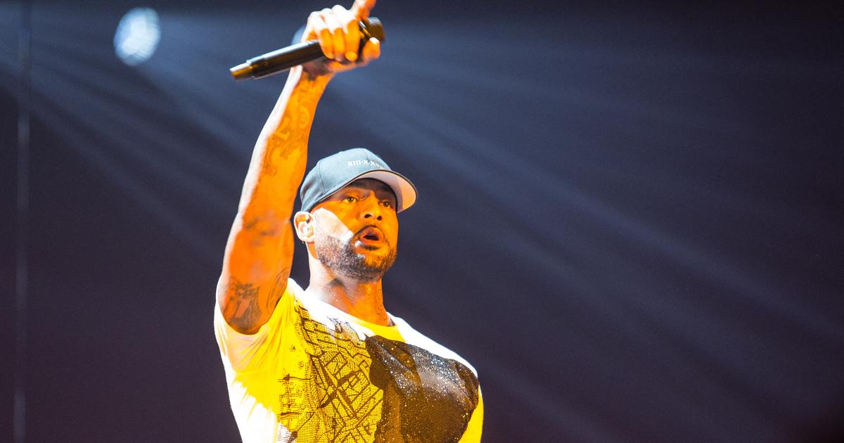 Le rappeur Booba en majestÃ© Ã  Paris La DÃ©fense Arena
