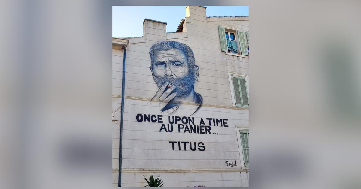 Une fresque peinte en lâ€™honneur dâ€™un ex-bandit marseillais retirÃ©e du quartier du...