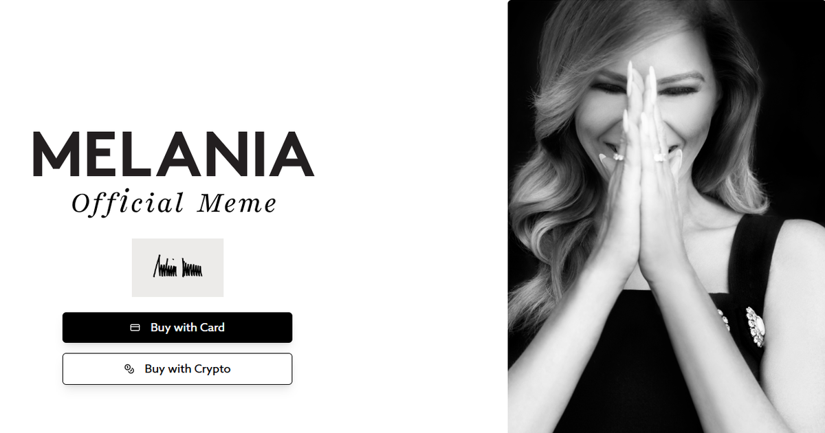 Les architectes du Â«meme coinÂ» de Melania Trump accusÃ©s de fraude