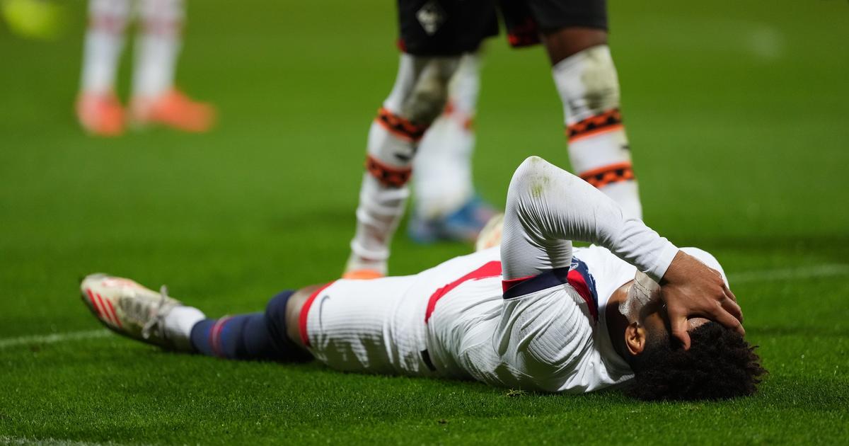 PSG : sorti sur civiÃ¨re Ã  Lorient, DÃ©sirÃ© DouÃ© forfait Â«quelques semainesÂ»