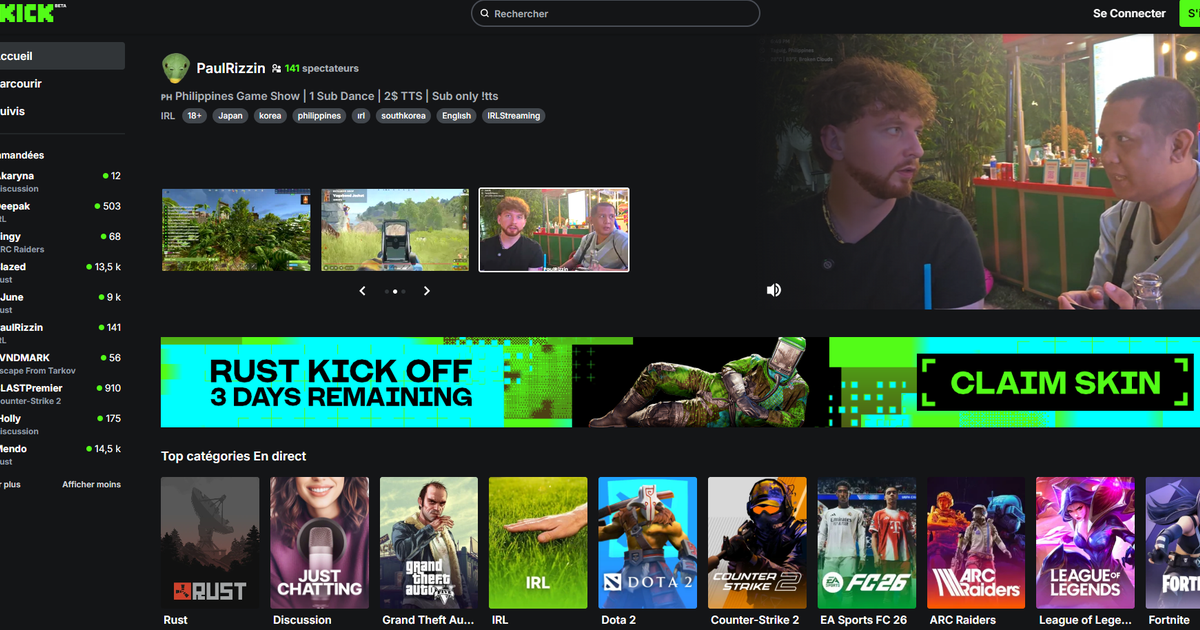 La sulfureuse plateforme Kick visée par une plainte pour la diffusion d’images violentes et pornographiques, quelques mois après l’affaire Pormanove