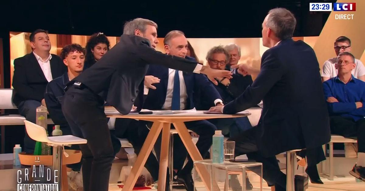 «Arrêtez !» : David Pujadas obligé de se lever pour calmer les échanges entre Éric Zemmour et Raphaël Glucksmann