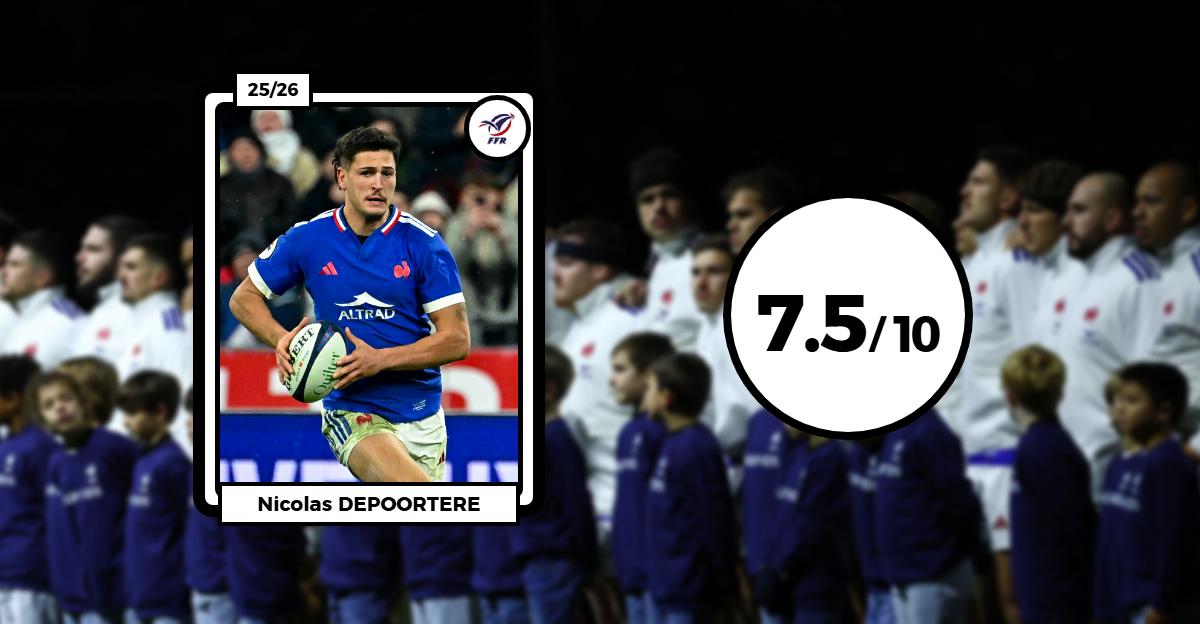 Le carnet de notes du XV de France : Depoortere et Jegou marquent des points, Ntamack en retrait,...