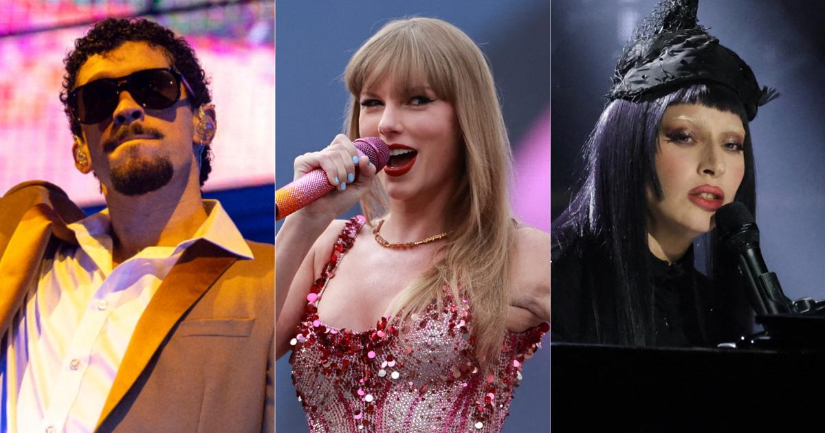 Bad Bunny, Lady Gaga et Taylor Swift parmi les artistes les plus Ã©coutÃ©s sur les plateformes...