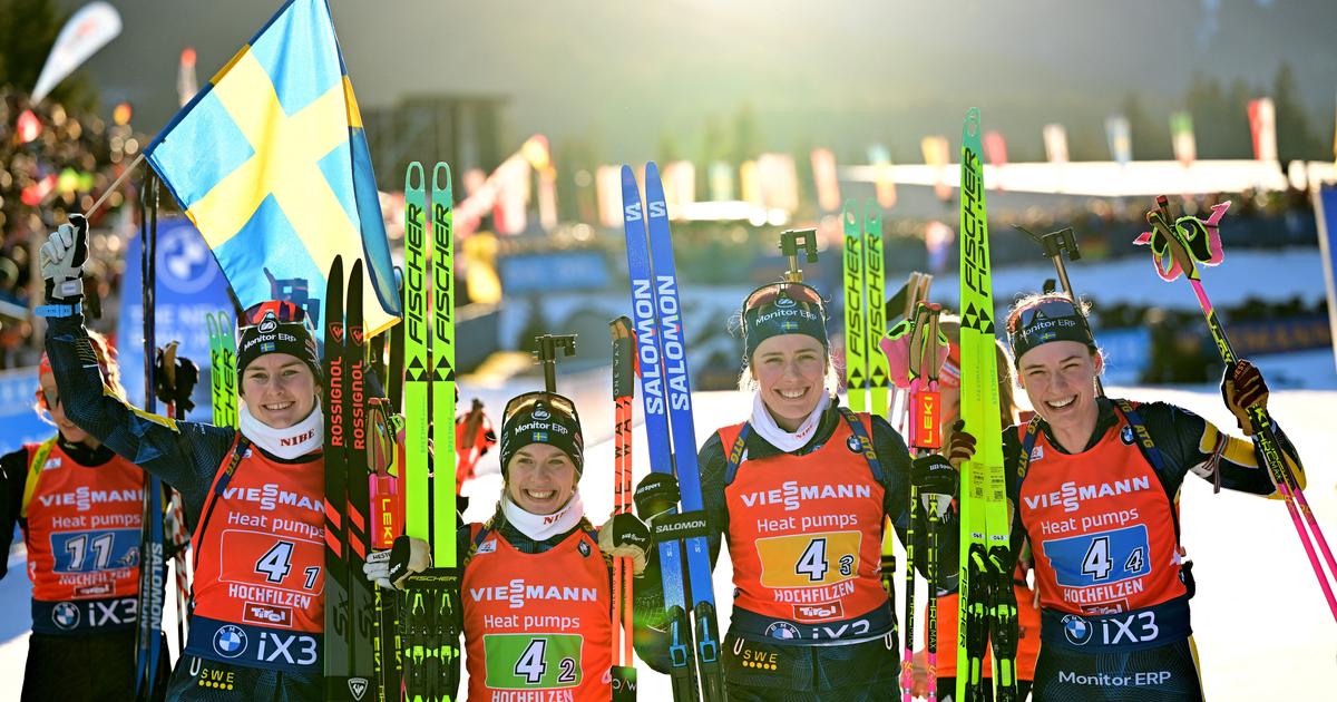 Biathlon : la SuÃ¨de remporte le relais fÃ©minin Ã  Hochfilzen, les Bleues loin du compte