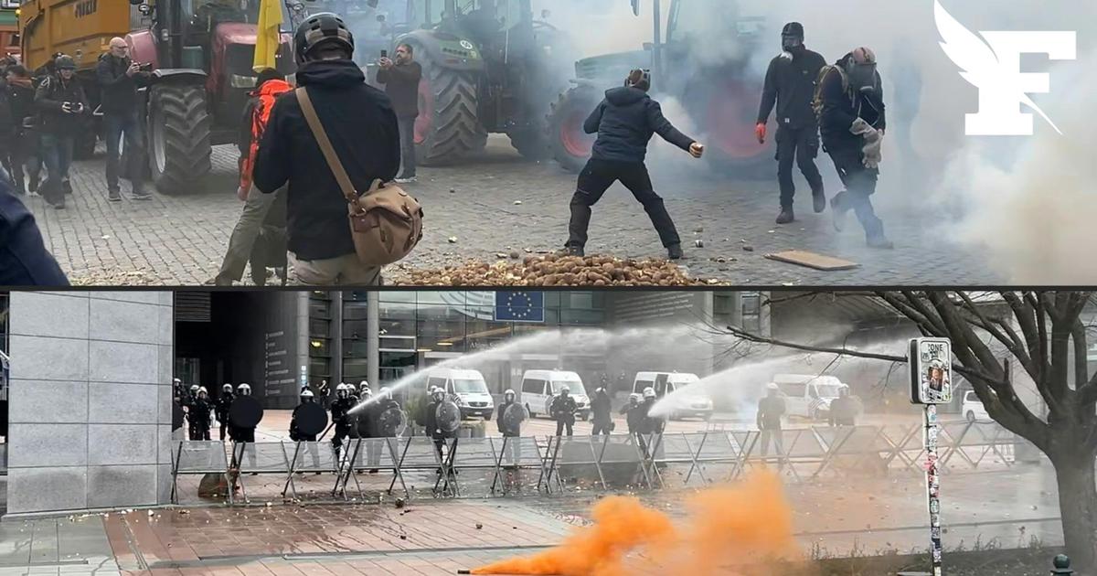 Accords UE-Mercosur: des affrontements Ã©clatent entre forces de lâ€™ordre et agriculteurs...