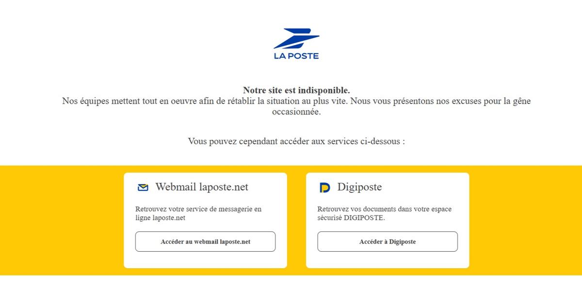 La Poste : après la cyberattaque, les services en ligne toujours «inaccessibles» ce mardi
