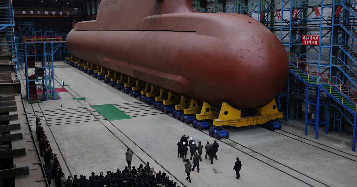 La Corée du Nord dévoile des images de son premier sous-marin à propulsion nucléaire en construction
