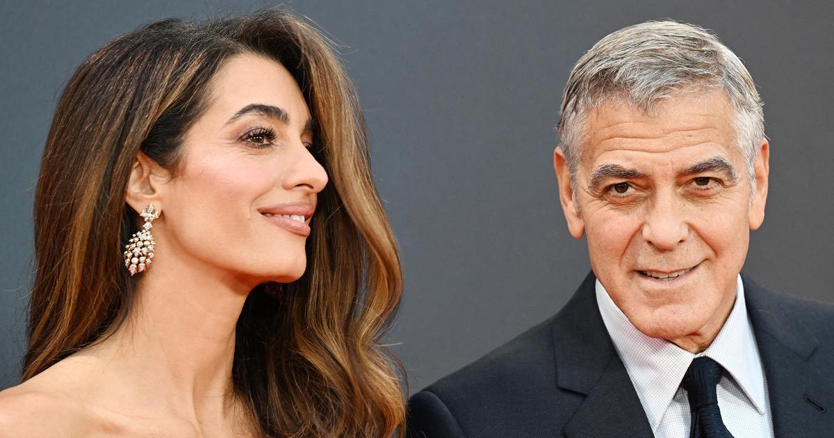 George Clooney, son épouse Amal Almandin et leurs enfants naturalisés français