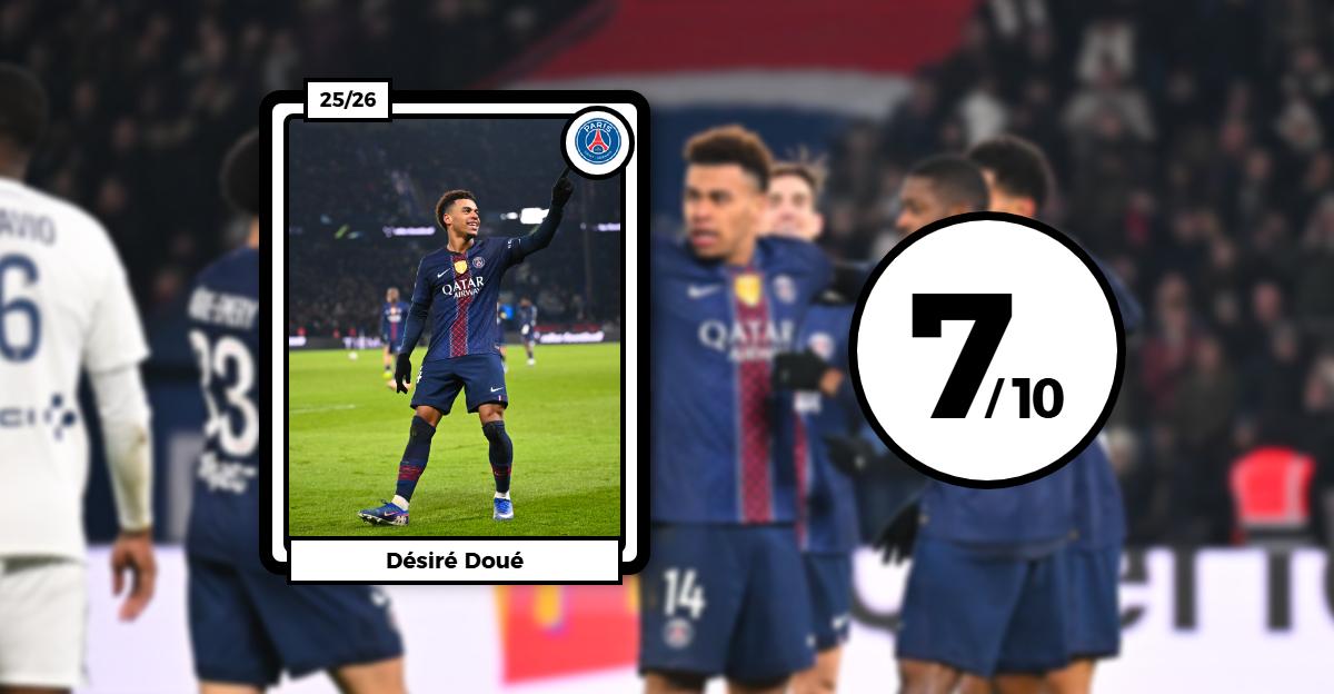 Les notes de PSG-Paris FC : Dembélé-Doué de retour, Ikoné fantomatique et Geubbels en trompe-l’œil