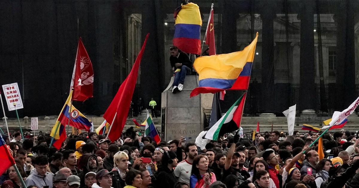 À Bogota, les partisans du président Gustavo Petro défilent contre «l’impérialisme américain» et pour la souveraineté de la Colombie