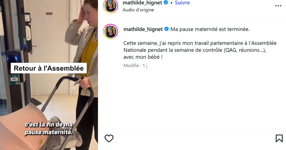 «Je suis allée signer et je suis repartie» : la vidéo d’une députée LFI avec son bébé à l’Assemblée fait polémique