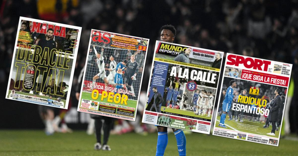 «Débâcle totale», « À la rue», «Ridicule», la presse espagnole fustige le Real après son élimination en Coupe du Roi