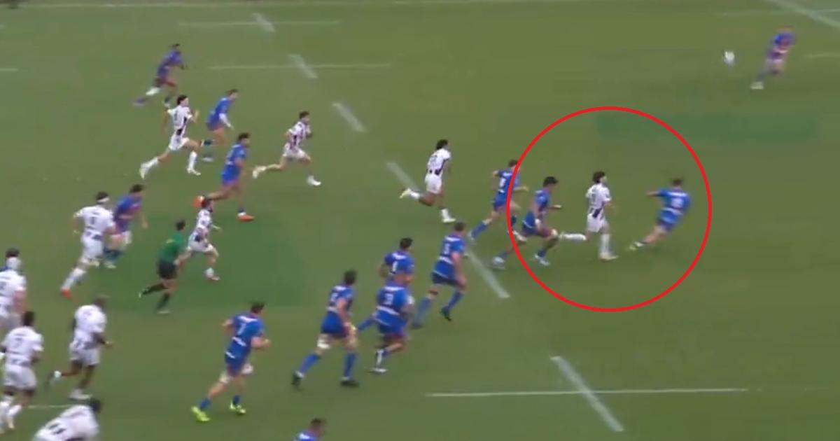 Top 14 : la géniale inspiration au pied de Matthieu Jalibert offrant le troisième essai à l’UBB