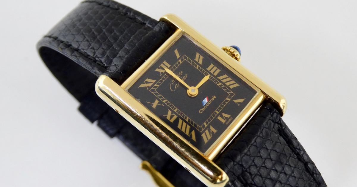 Cette montre Cartier vintage n'était en vente qu'à bord du Concorde