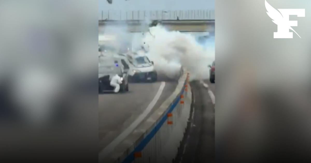 Commando armé, explosion : les images spectaculaires du braquage d’un ...