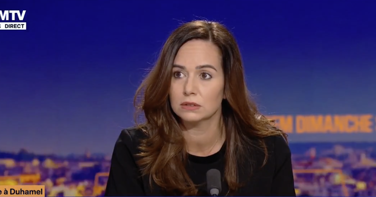 Sarah Knafo sur le plateau de BFMTV