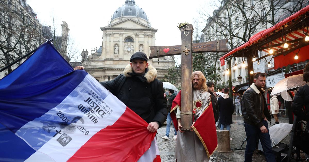 En mémoire de Quentin et contre l’« extrême gauche », des centaines de manifestants devant la Sorbonne pour lui rendre hommage