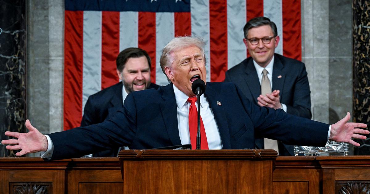 «Notre pays gagne de nouveau» : au Congrès, Donald Trump célèbre ses succès et défie les démocrates