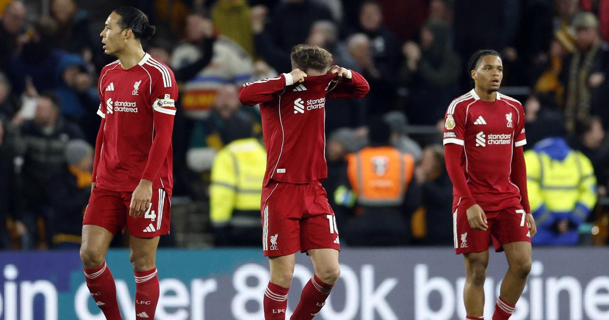 Premier League : Liverpool tombe chez la lanterne rouge Wolverhampton