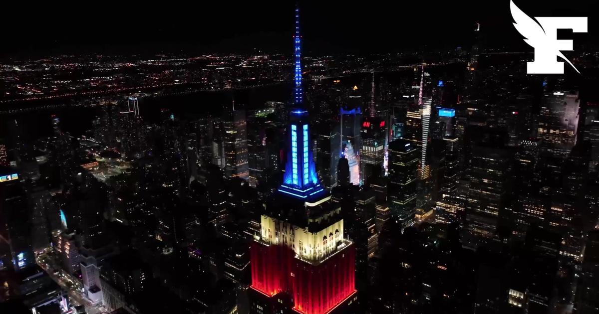 Les images de l’emblématique Empire State Building de New York illuminé aux couleurs des pays hôtes de la Coupe du monde 2026