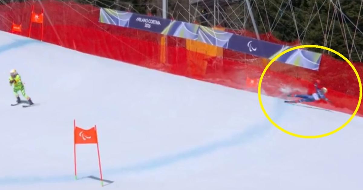 Jeux paralympiques : grosse frayeur pour le malvoyant Hyacinthe Deleplace victime d’une impressionnante chute en descente