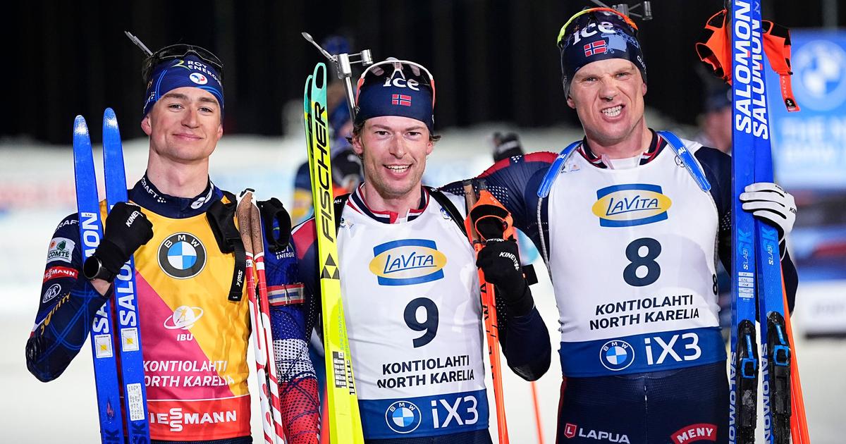 Biathlon : Eric Perrot battu par Sturla Laegreid sur la mass start de Kontiolahti