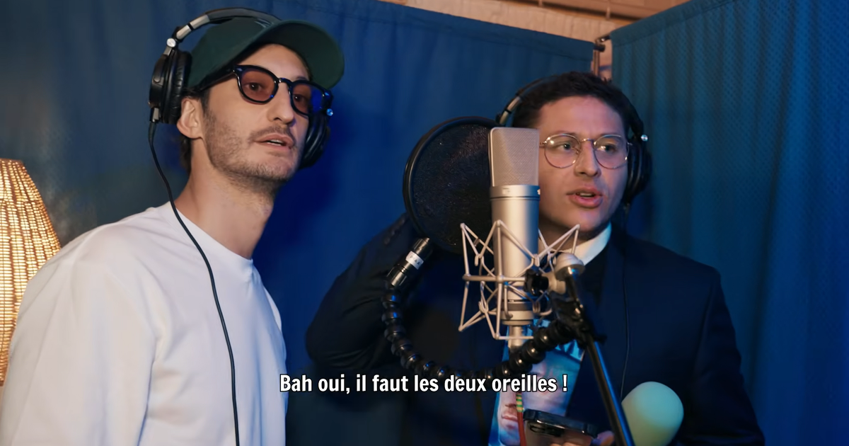 Quand Pierre Niney et Loris Giuliano miment «Y a que la vérité qui compte» et «The Voice» à Bercy