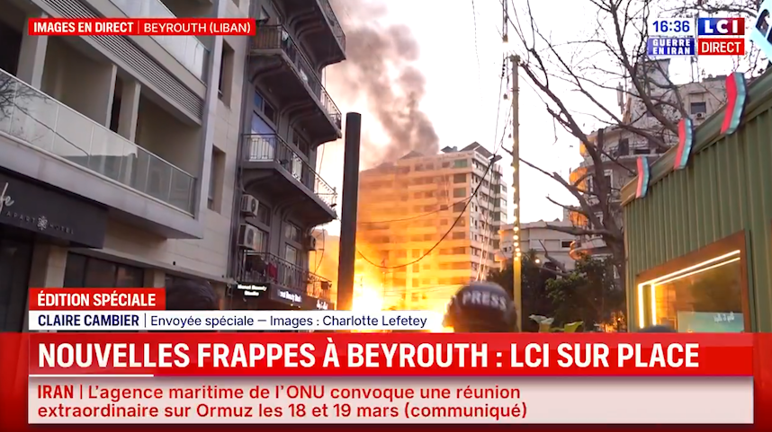 Liban : deux journalistes de LCI vivent une frappe israélienne en plein direct à Beyrouth