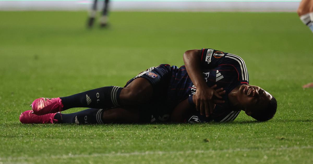 Ligue Europa : en image, le terrible contact subi par le Brésilien Endrick avec l’Olympique Lyonnais