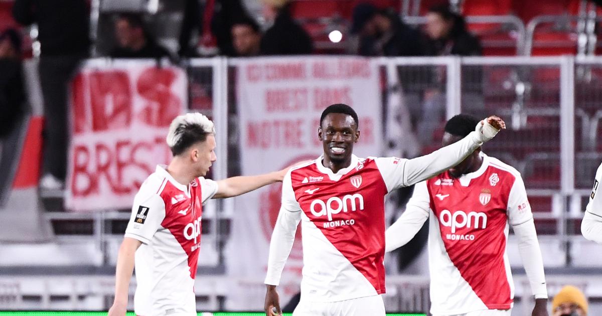 Ligue 1 : Monaco enchaîne une cinquième victoire de suite face à Brest