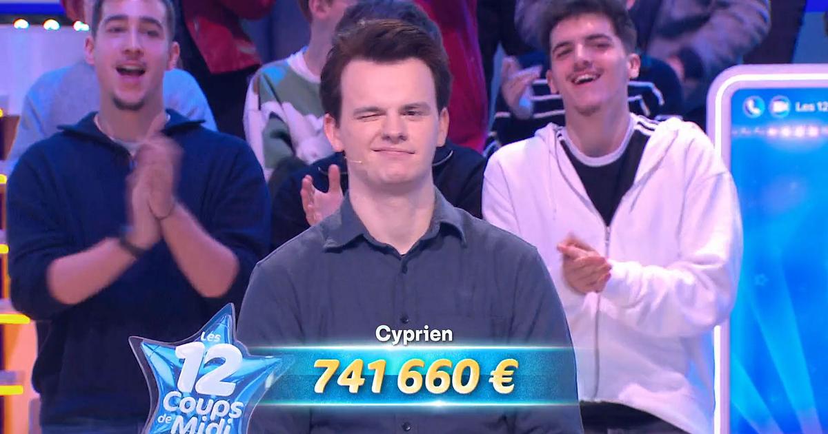 «Ce matelas d’argent» : Cyprien, champion des «12 coups de midi», dévoile ce qu’il a fait de ses 741.660 euros de gains