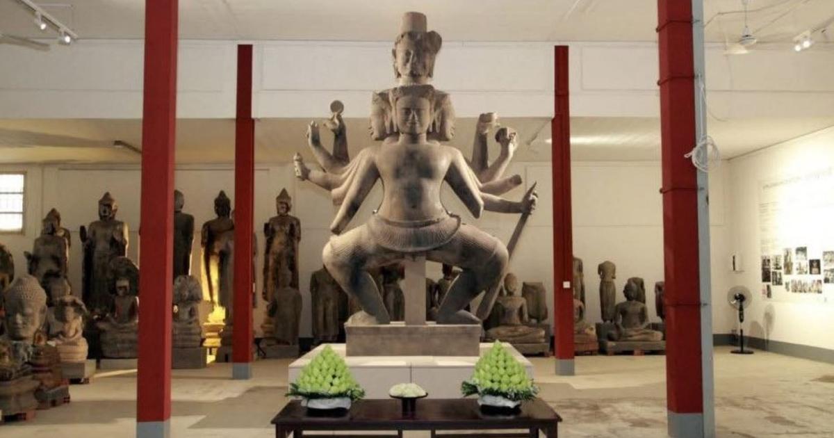 Une statue millénaire de Shiva restaurée après avoir été brisée en 10 000 fragments, au Cambodge