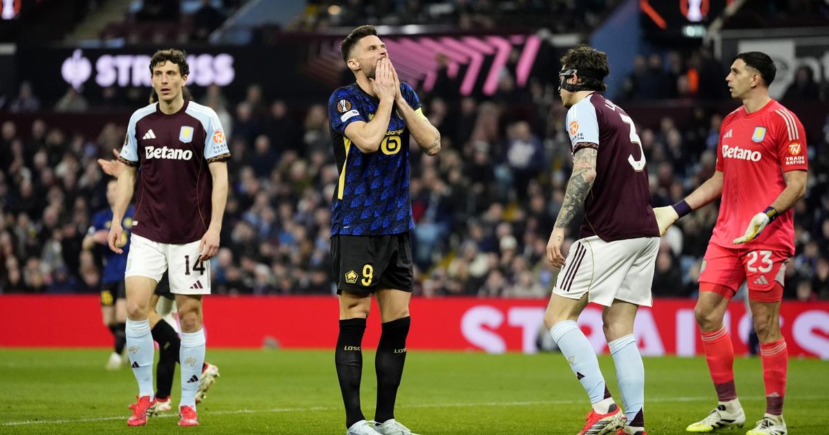 Ligue Europa : fin de parcours pour Giroud et le LOSC, éliminés par Aston Villa en 8es de finale