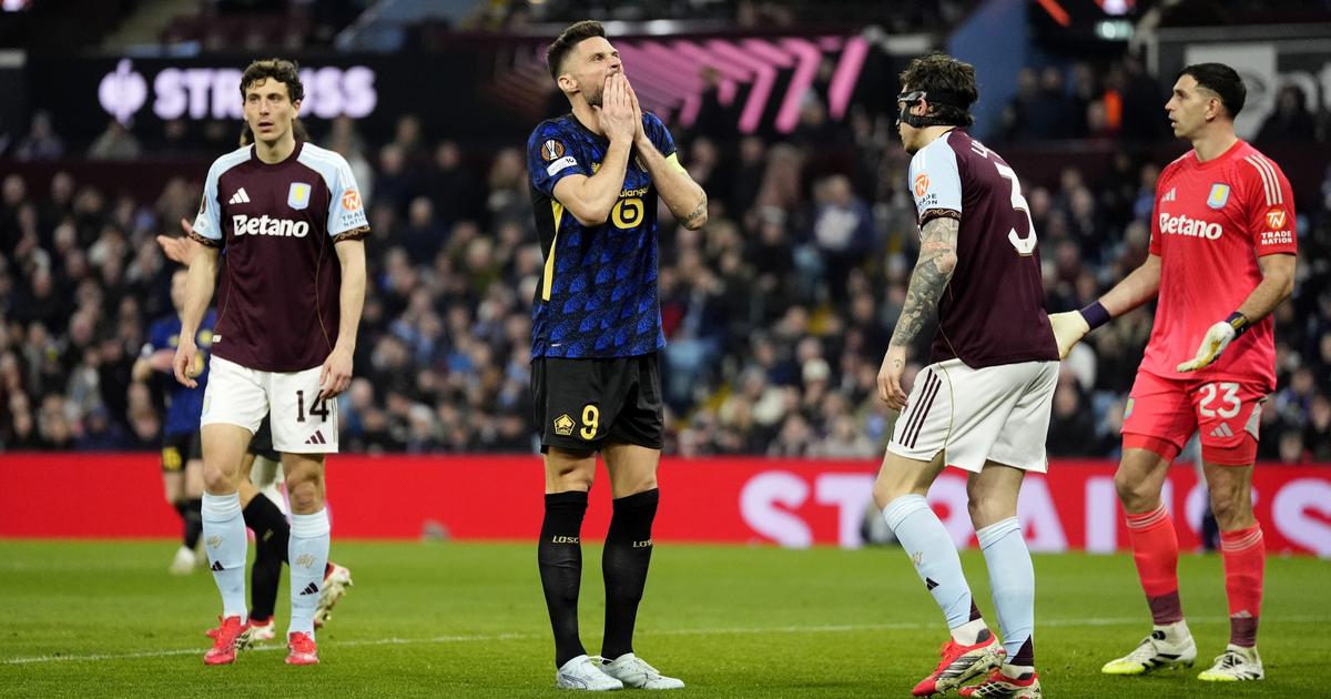 Ligue Europa : fin de parcours pour Giroud et le Losc, éliminés par Aston Villa en 8es de finale