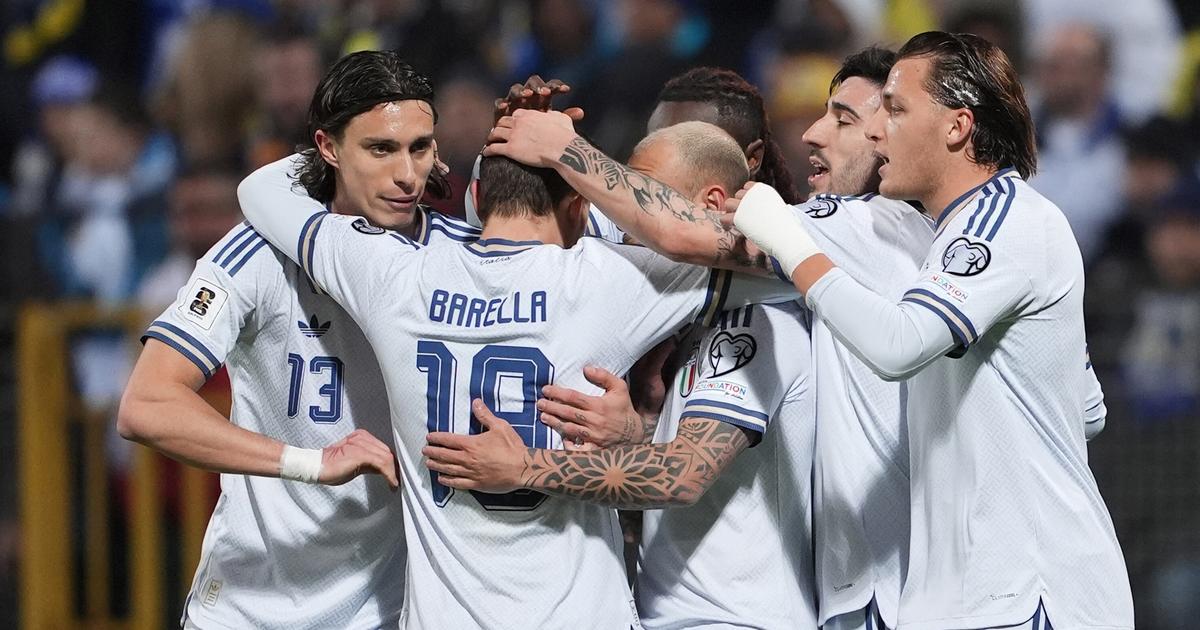 EN DIRECT - Qualifications Coupe du monde : gros danger pour l’Italie, condamnée à tenir en infériorité numérique pour voir le Mondial
