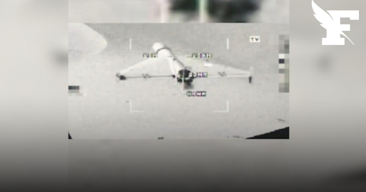 The French army releases images of its aerial operations to destroy drones in the Middle East