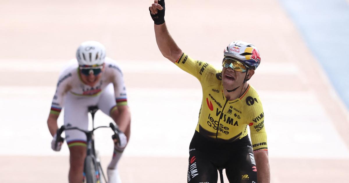Paris-Roubaix : au terme d’une course folle, Wout van Aert brise le rêve de Tadej Pogacar