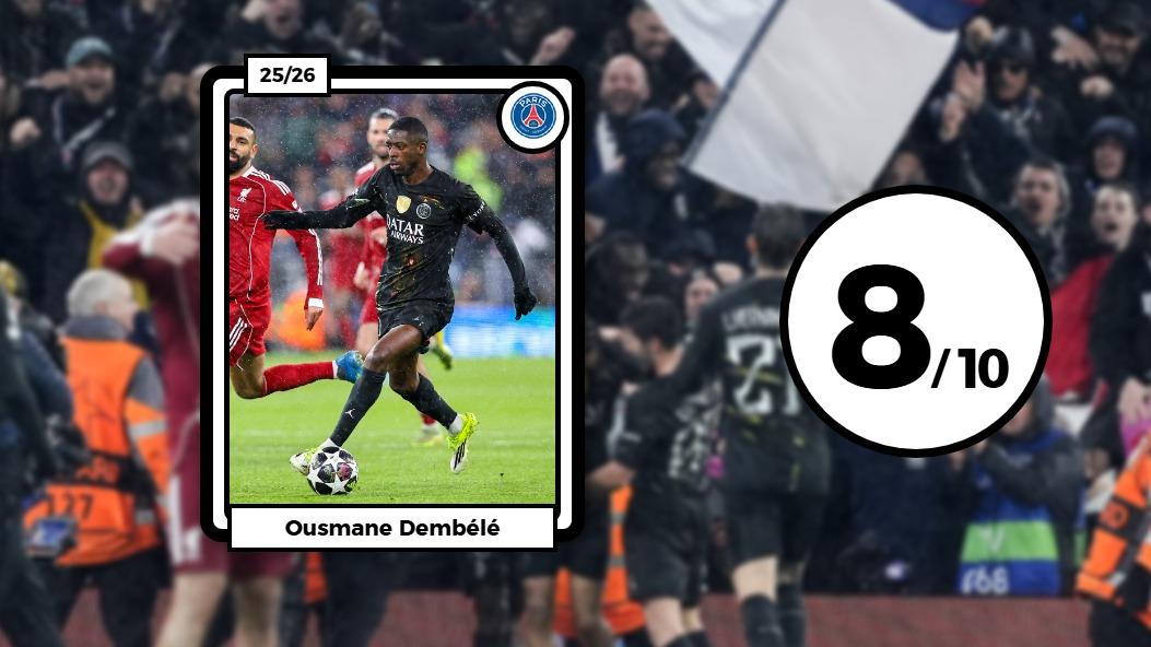 Les notes du PSG à Liverpool : Dembélé magique, Safonov infranchissable, Marquinhos patron